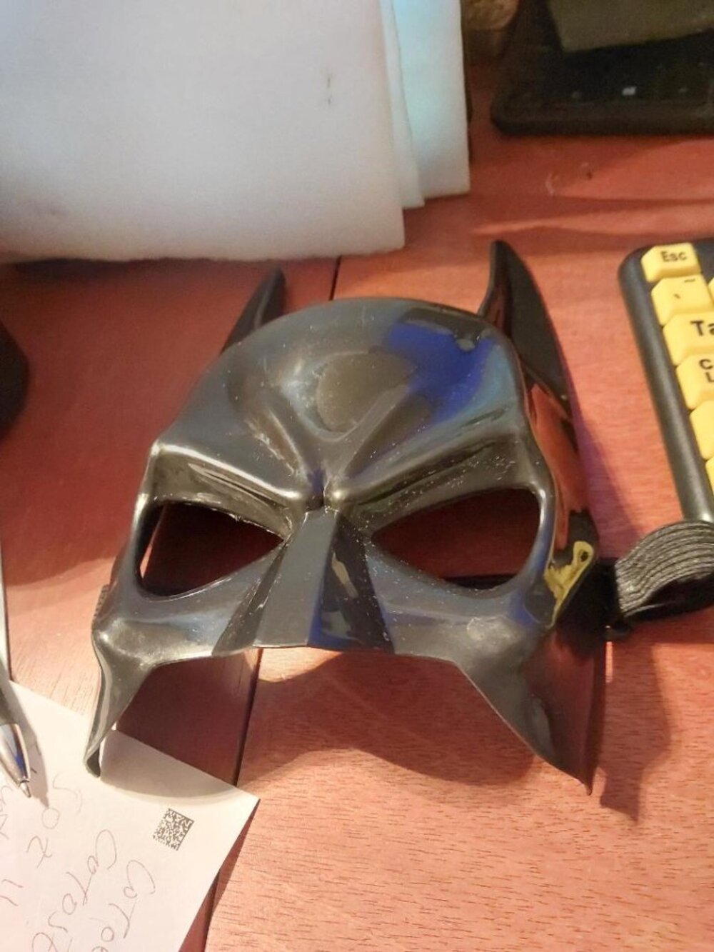 NEW !  Batman Half Mask Black